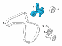 OEM 2021 Hyundai Sonata TENSIONER Assembly-Hydraulic Diagram - 25283-2J600