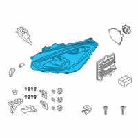 OEM 2022 BMW Z4 HEADLIGHT, LED, AHL, HIGH, L Diagram - 63-11-9-498-479