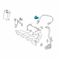 OEM 2001 Chevrolet Metro Valve, Evap Emission Canister Purge Thermal Vacuum Diagram - 91173917