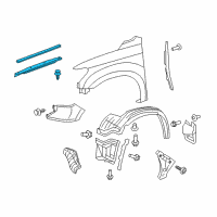 OEM 2019 Toyota Tundra Sight Shield Diagram - 53808-0C020