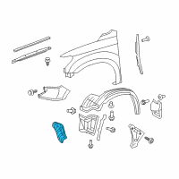 OEM 2014 Toyota Tundra Front Shield Diagram - 53895-0C030