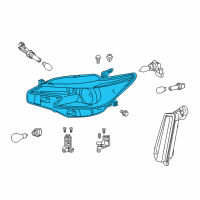 OEM 2013 Scion tC Composite Headlamp Diagram - 81170-21180