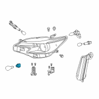 OEM Toyota Camry Socket Diagram - 90075-99078