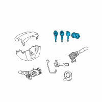 OEM 2010 Scion xD Cylinder & Keys Diagram - 69057-12770