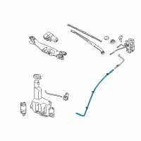 OEM 2014 Hyundai Equus Hose Assembly-Windshield Washer Diagram - 98650-3N000