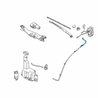 OEM 2016 Hyundai Equus Hose & Connector Assembly-Windshield Washer Diagram - 98660-3N000