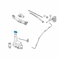 OEM 2012 Hyundai Equus Cap-Windshield Washer Reservoir Diagram - 98623-3M000