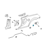 OEM Toyota Fuel Door Spring Diagram - 77366-17022