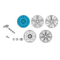 OEM 2019 Toyota Corolla Wheel, Steel Diagram - 42611-02A00