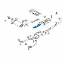 OEM 2014 Hyundai Genesis Coupe Protector-Heat Front, LH Diagram - 28791-2M000
