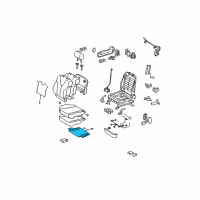 OEM Toyota Venza Seat Cushion Heater Diagram - 87510-0T011