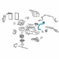 OEM 1995 Lincoln Continental In-Car Temperature Sensor Diagram - E8OY-19C734-A