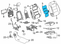 OEM Chevrolet Trailblazer Seat Back Heater Diagram - 84839598