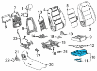 OEM 2021 Chevrolet Trailblazer Seat Cushion Pad Diagram - 42749207