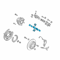 OEM 2016 Hyundai Sonata Rear Disc Brake Pad Kit Diagram - 58302-C1A15