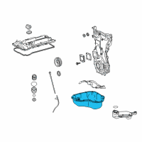 OEM Toyota Highlander Oil Pan Diagram - 12101-0V010