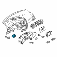 OEM Ford Headlamp Switch Diagram - CM5Z-11654-A