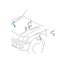 OEM 2000 Lexus LX470 Sensor Sub-Assembly, Height Control Diagram - 89405-60012