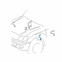 OEM 2003 Lexus LX470 Sensor Sub-Assembly, Height Control Diagram - 89406-60012