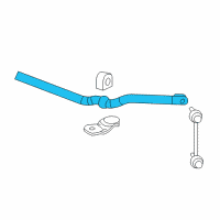 OEM 2010 Cadillac CTS Stabilizer Bar Diagram - 25901287