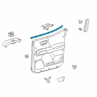 OEM 2022 Toyota Tacoma Belt Weatherstrip Diagram - 68173-04020