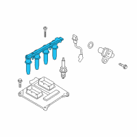 OEM 2009 Saturn Astra Ignition Coil Diagram - 95517924