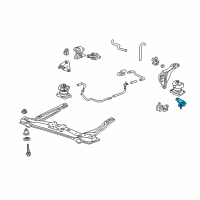 OEM 2001 Acura TL Rubber, Rear Transmission Mounting Diagram - 50806-S0K-A80