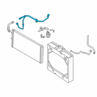 OEM BMW M2 Radiator Line Diagram - 17-12-8-071-988