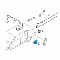 OEM 2020 BMW 750i xDrive ULTRASONIC SENSOR, DRAVITE G Diagram - 66-20-9-827-023