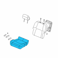 OEM Nissan Cushion Assembly - Front Seat Diagram - 87300-9BA5D