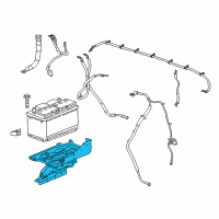 OEM Chevrolet Battery Tray Diagram - 84129889