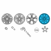 OEM 2014 Hyundai Genesis Wheel Cap Assembly Diagram - 52910-2M902