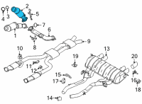 OEM BMW M3 RP CATALYTIC CONV.CLOSE TO T Diagram - 18-32-9-501-472