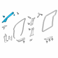 OEM 2011 Honda Odyssey Garnish, R. *NH556L* Diagram - 84101-TK8-A02ZA