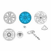 OEM 2020 Toyota Prius AWD-e Wheel, Alloy Diagram - 42611-47500