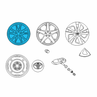 OEM 2020 Toyota Corolla Wheel, Alloy Diagram - 42611-47450