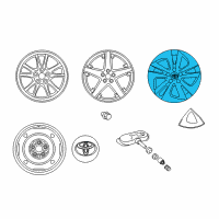 OEM 2022 Toyota Prius Wheel Cover Diagram - 42602-47261