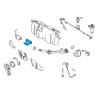 OEM Mercury Fuel Filter Bracket Diagram - F8AZ-9180-AA