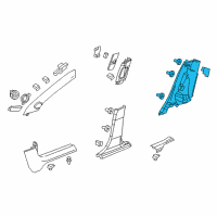 OEM 2011 Chevrolet Cruze Lock Pillar Trim Diagram - 95210729