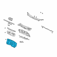 OEM 2000 Honda Insight Insulator, Dashboard Diagram - 74260-S3Y-A00