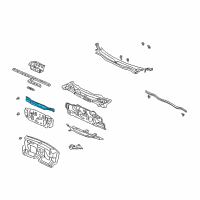 OEM 2002 Honda Insight Insulator, Dashboard (Upper) Diagram - 74266-S3Y-A00