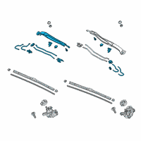 OEM 2021 Honda Clarity Arm, Windshield Wiper Diagram - 76610-TRT-A03