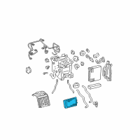 OEM 2005 Lexus LS430 Unit Sub-Assy, Heater Radiator Diagram - 87107-50050