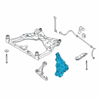 OEM 2015 Nissan Pathfinder Spindle - KNUCKLE, LH Diagram - 40015-3JA1B