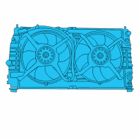 OEM 2003 Chrysler Concorde Cooling Fan Assembly Diagram - 4596398AA