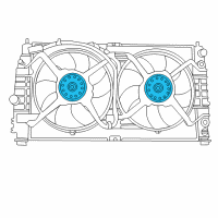 OEM 1999 Dodge Intrepid Motor-Radiator Fan Diagram - 5072180AB