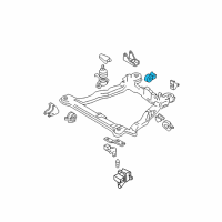 OEM Kia Spectra5 Rear Roll Stopper Bracket Assembly Diagram - 219302F400