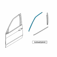 OEM 2009 BMW X6 Trim, Window Frame, Top, Door, Front Left Diagram - 51-33-7-179-423