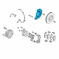 OEM 2021 Hyundai Palisade Cover-FR Brake Disc Dust LH Diagram - 51755-S1800