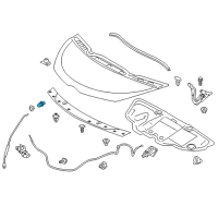 OEM 2013 Scion iQ Support Rod Holder Diagram - 53452-74010